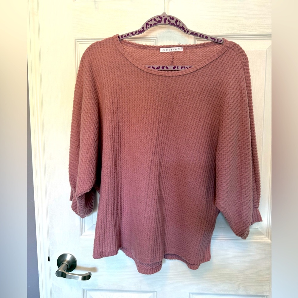 Dusty pink 3/4 length sweater